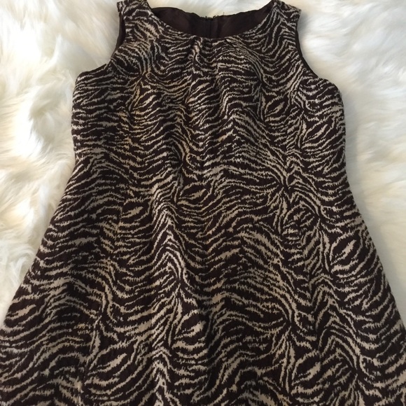 Ann Taylor 0 Petite Animal print Dress - Picture 2 of 3